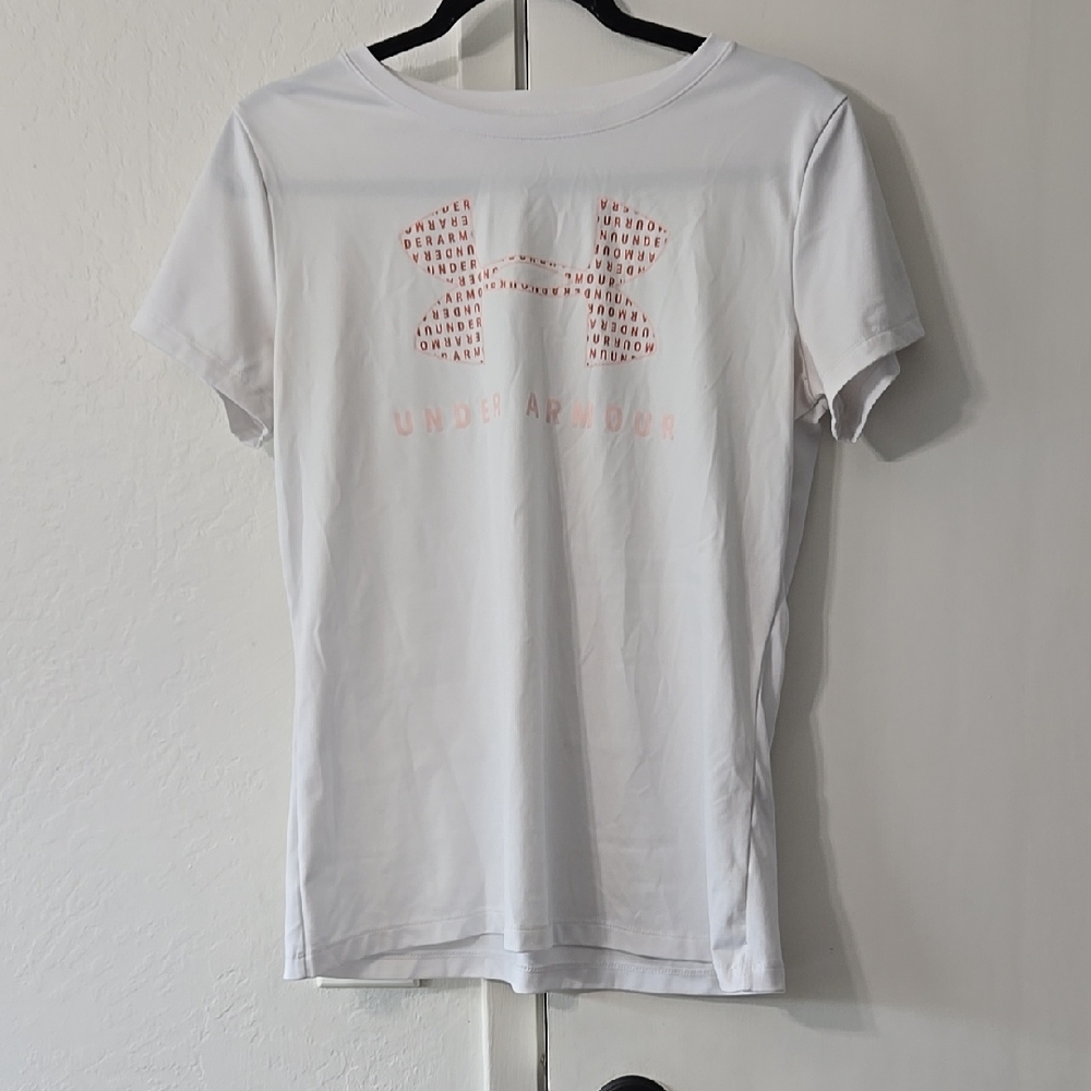 Under Armour Orange Fitted Short Sleeve Tee